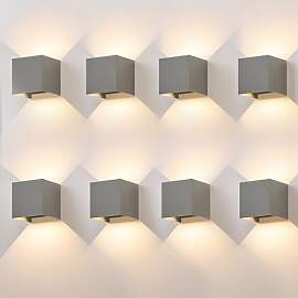 Kowanie 8er LED Wandleuchte Aussen Wandlampe innen 