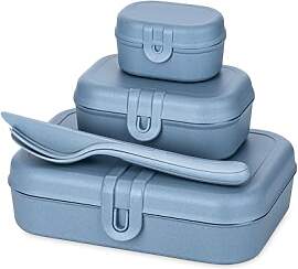 Koziol PASCAL READY Lunchbox-Set mit Besteck | 4