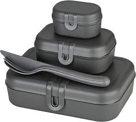 Koziol PASCAL READY Lunchbox-Set mit Besteck | 4