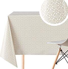 KP HOME PVC Tischdecke Abwaschbar Quadratisch 140