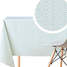 KP HOME Quadratische Wachstuch Tischdecke aus PVC