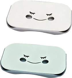 KQDRAVINE 2 Stück Seifenschale mit Ablauf,