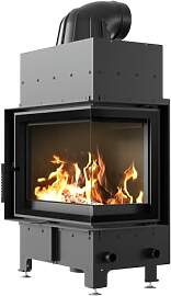 KRATKI Kamin aus Stahl 8 kw Floki Rechte fi 160