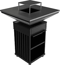 KRATKI QUADRUM BBQ VERTICAL, Feuerplatte,