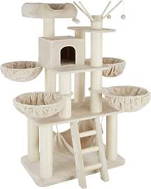 Kratzbaum Gismo 195cm - beige/weiß