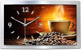 Kreative Feder 3D Designer-Wanduhr Kaffeegenuss in 