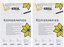KREUL 90644 - Kopierpapier, Gelb, 3 Bögen, DIN