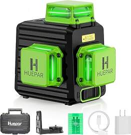 Kreuzlinienlaser, Huepar 3 x 360° Laser