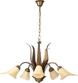 Kronleuchter Alga Bronzefarben max. 22 Watt