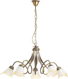 Kronleuchter Doppio Giro Bronzefarben max. 6 Watt