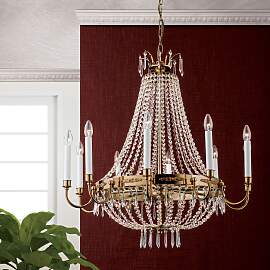 Kronleuchter EMPIRE CRYSTAL, gold, 80cm