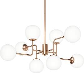 Kronleuchter Erich Messingfarben max. 40 Watt