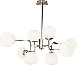 Kronleuchter Erich Nickelfarben max. 40 Watt