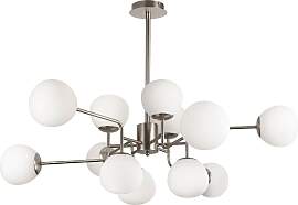Kronleuchter Erich Nickelfarben max. 40 Watt