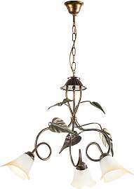 Kronleuchter Miranda Bronze/Olivgrün max. 6 Watt