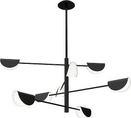 Kronleuchter Mollis Schwarz max. 28 Watt