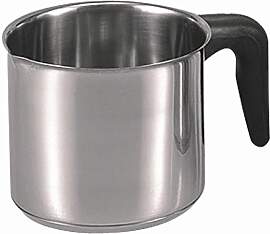 KRÜGERKarl Krüger Topf, Silber/Schwarz, 14 cm