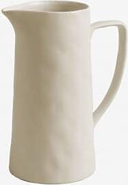 Krug 1,8 L Aus Steingut Belvere Gardenia Weiß -