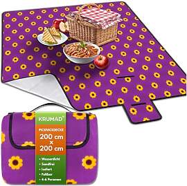 KRUMAD Picknickdecke 200x200 cm, Isoliert &