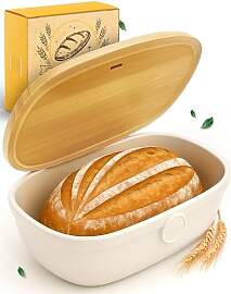 KRUSTENZAUBER Brotkasten Keramik zur