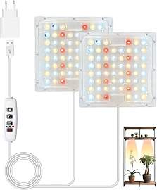 Kryvella LED Pflanzenlampe Vollspektrum, 2 Stück