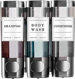 KSITEX Seifenspender Wandmontiert– Shampoo & 