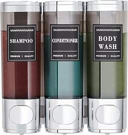 KSITEX Seifenspender Wandmontiert– Shampoo & 