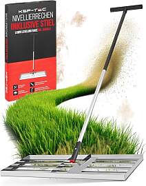 KSP-TEC® Rasenrakel Edelstahl [75X35 CM] - Profi