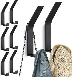 Kssvzz 8 Stück Schwarz kleiderhaken Wand zum