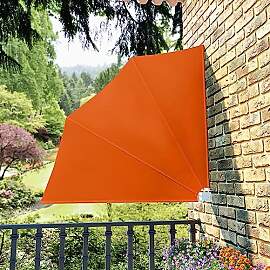 KTHLBRH Faltbarer Balkonfächer Terracotta-Rot