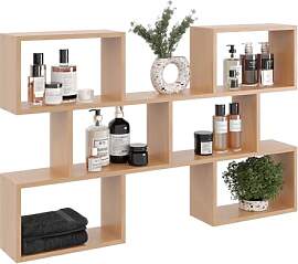 KUBUTKU Groß Wandregal mit 6 Fächern,