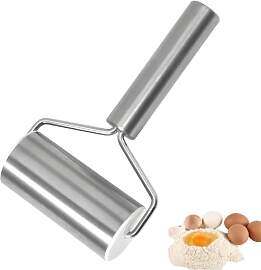 Kuchenblechroller Edelstahl Klein - Teigroller