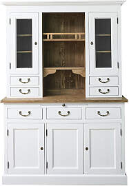 Küchen-Buffetschrank Landhausstil weiß