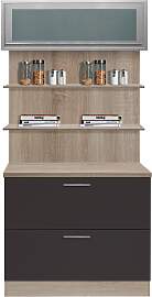 Küchenbuffet OPTIFIT "Kalmar", grau