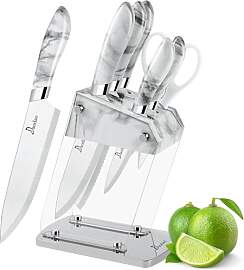 Küchenmesser-Set aus Acryl – 6-teilig,