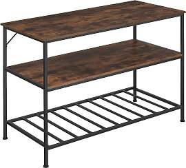 Küchenregal Akeley - Industrial Holz dunkel,