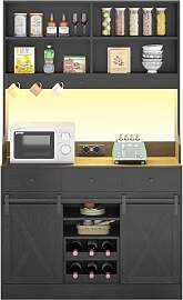 Küchenschrank, Sideboard mit LED-Beleuchtung,