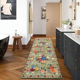 Küchenteppich Flur Teppich 60x180cm,, Blumen