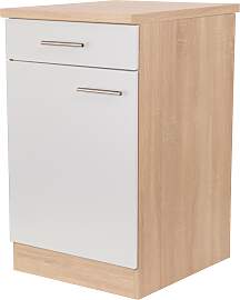 Küchenunterschrank Merle Weiß/Eichefarben