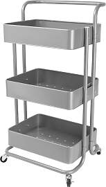 Küchenwagen ECHTWERK, silber (silberfarben),