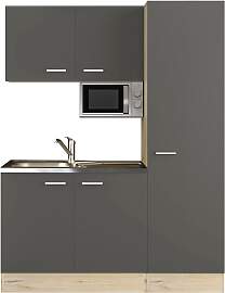 Küchenzeile FLEX-WELL "Morena", braun