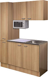 Küchenzeile FLEX-WELL "Nano", braun