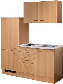 Küchenzeile FLEX-WELL "Nano", braun