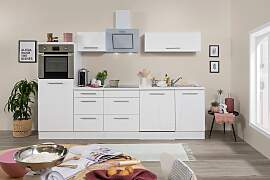 Küchenzeile mit Geräte Weiß B: ca. 280 cm