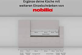 Küchenzeile NOBILIA "Cascada II", NEU: