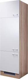 Kühlschrank-Umbauschrank Samoa Weiß/Eichefarben