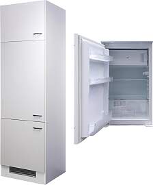 Kühlschrank-Umbauschrank Wito B: 60 cm Weiß