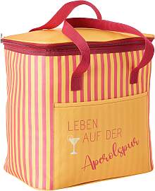 Kühltasche Betty Weiß/Dunkelrot/Gelb ca. 6l