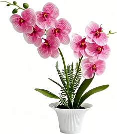 Künstliche Orchidee im Topf Realistisches