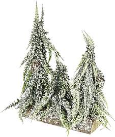 Künstlicher mini Tannenbaum geeist und beschneit